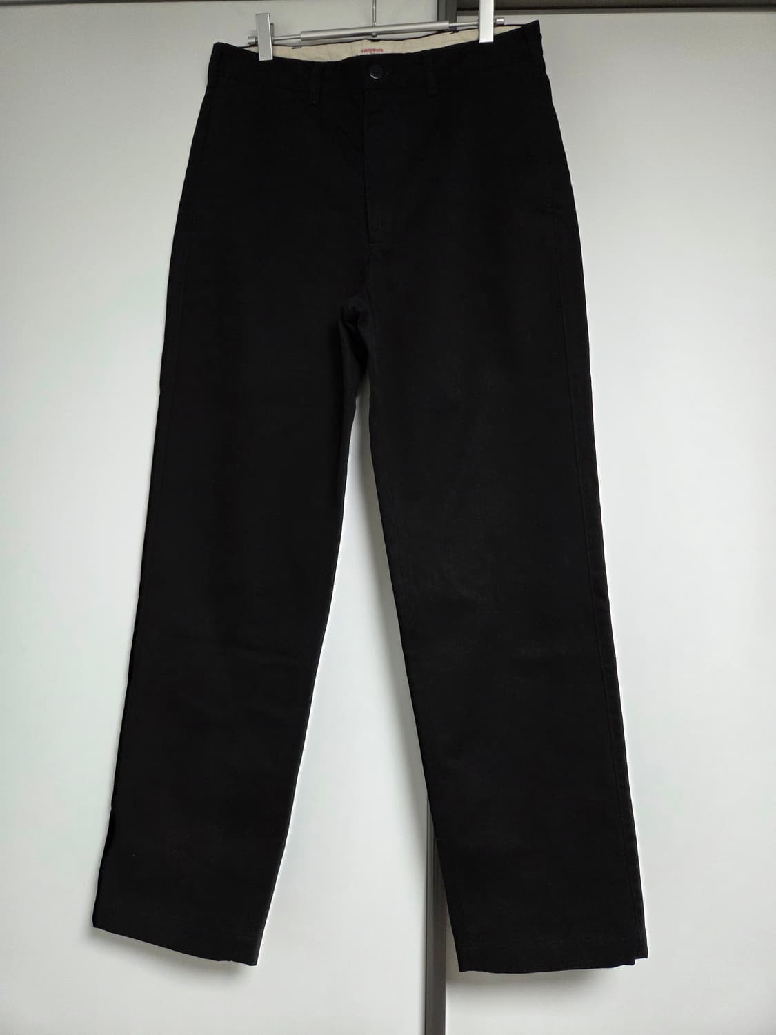 [95] 에브리원everyworn 빈티지 코튼 드릴 치노 블랙 상품이미지1