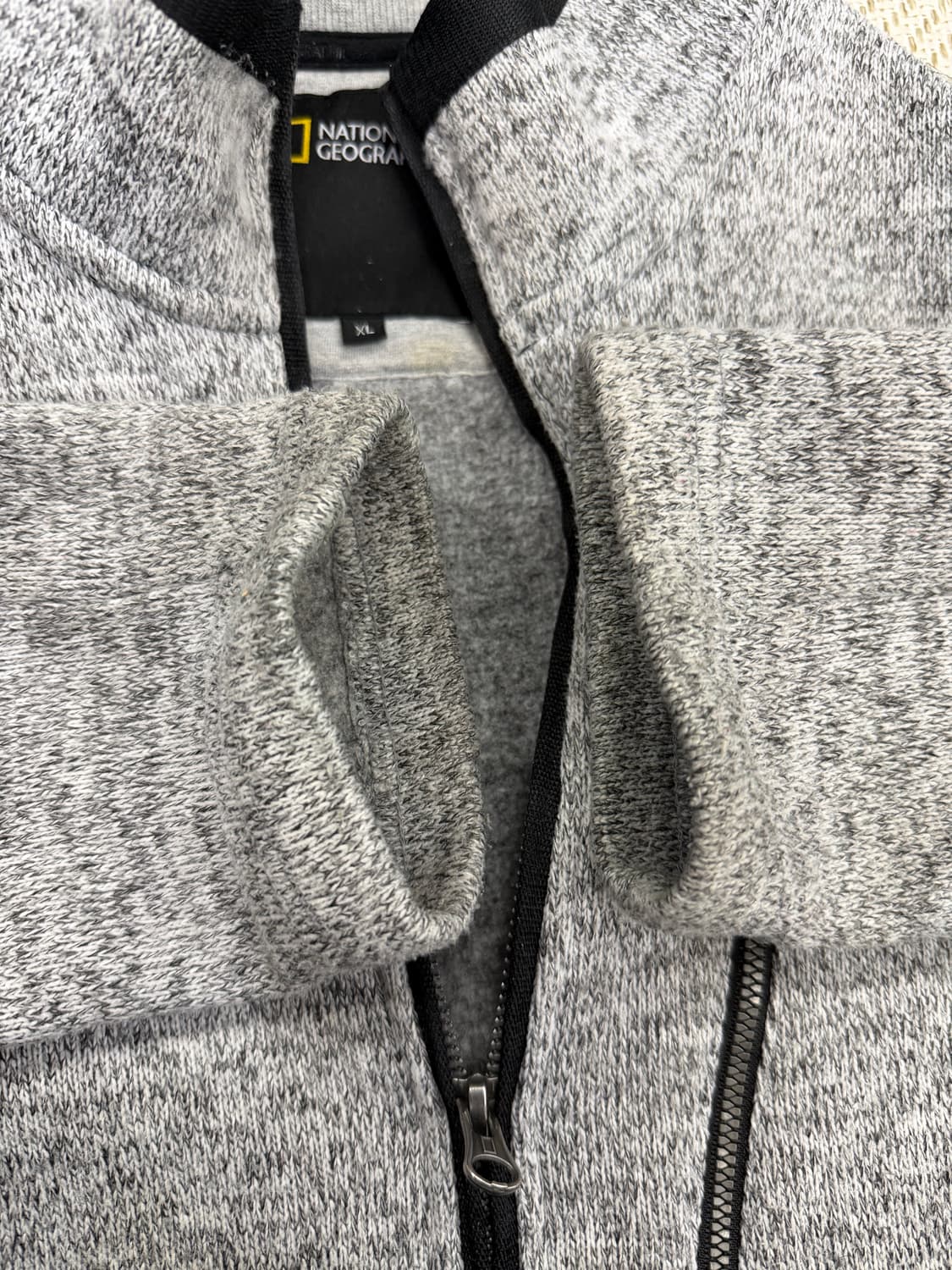 정품) 내셔널지오그래픽 니트 풀집업 자켓 XL 상품이미지6