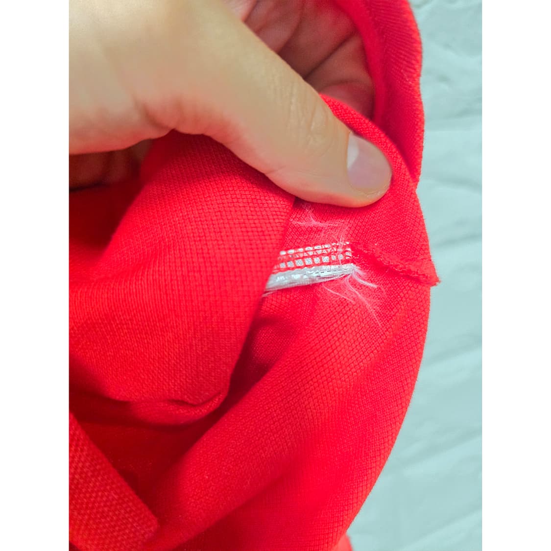 폴로 랄프로렌 레드 반팔 카라티 S 상품이미지3