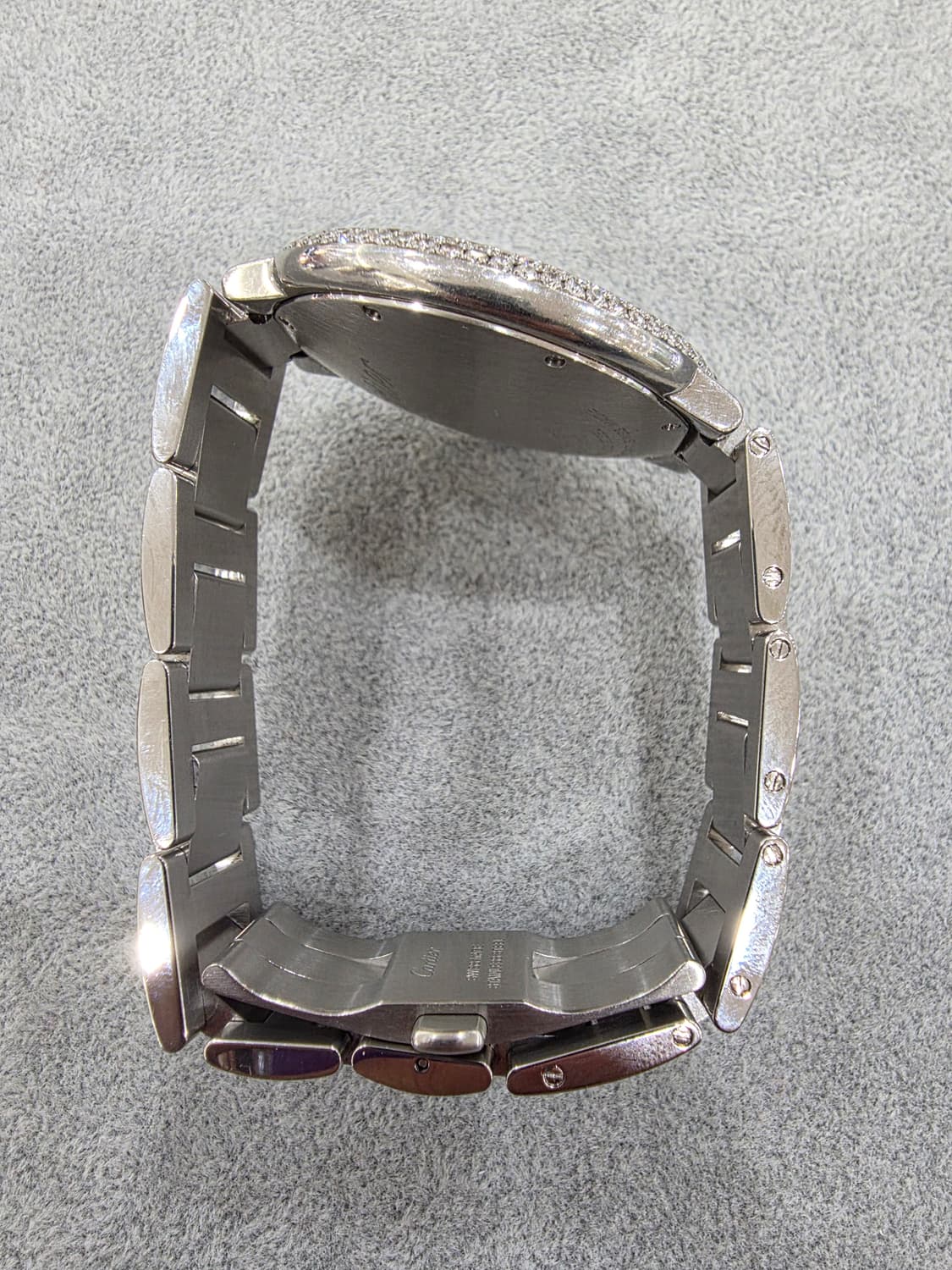 까르띠에 발롱블루 스틸 다이아 시계 정품 상품이미지5