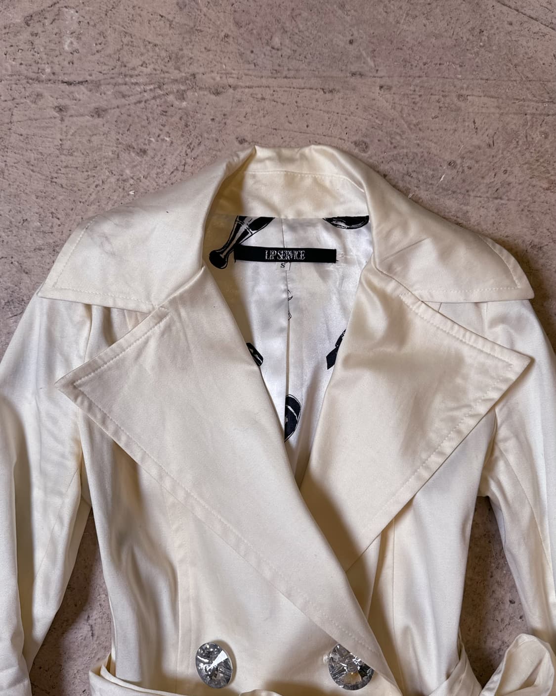 LIP SERVICE 트렌치 코튼 코트 상품이미지3