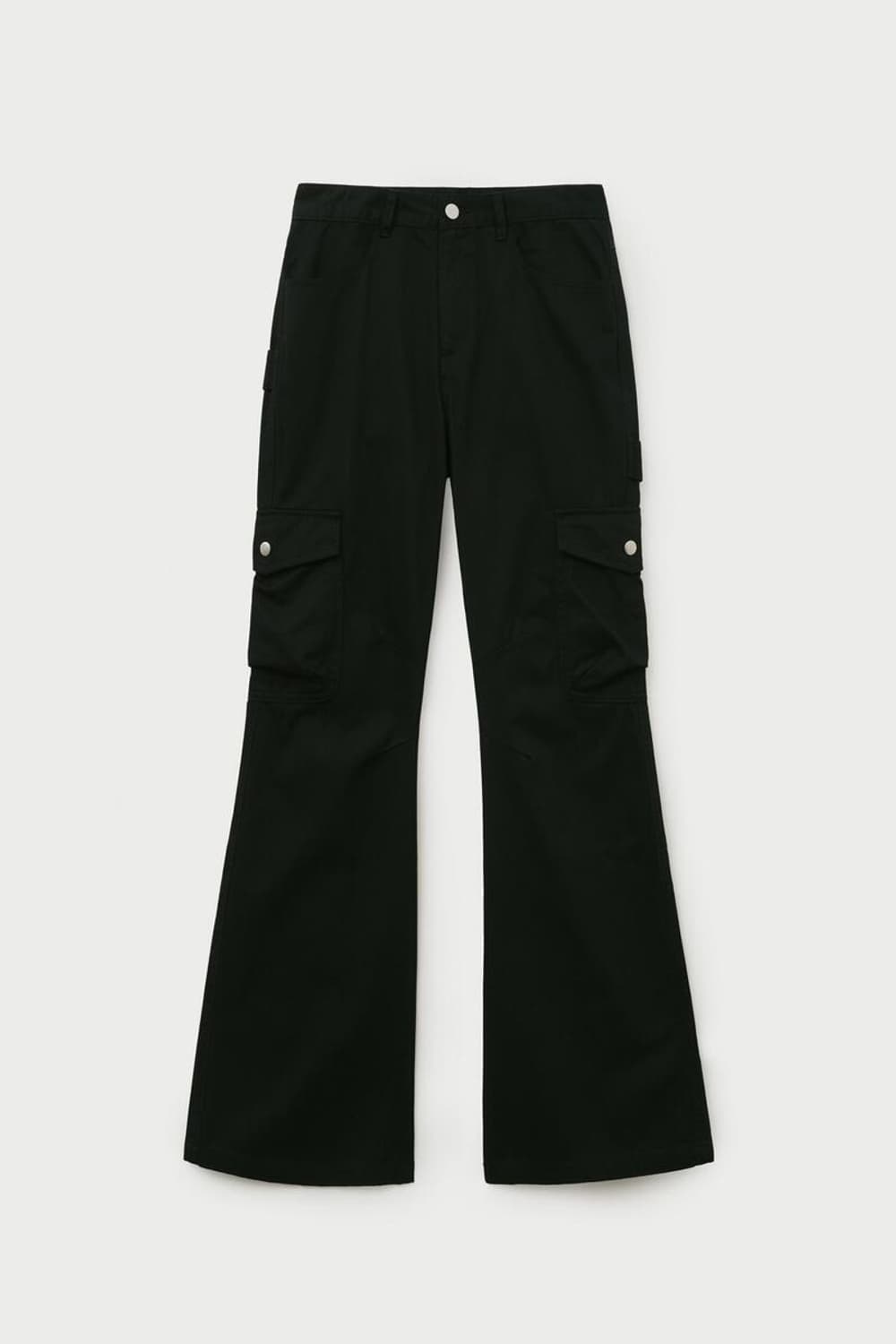 [S] 헬레네 파리스 피그먼트 스터드 부츠컷 팬츠 블랙 상품이미지3