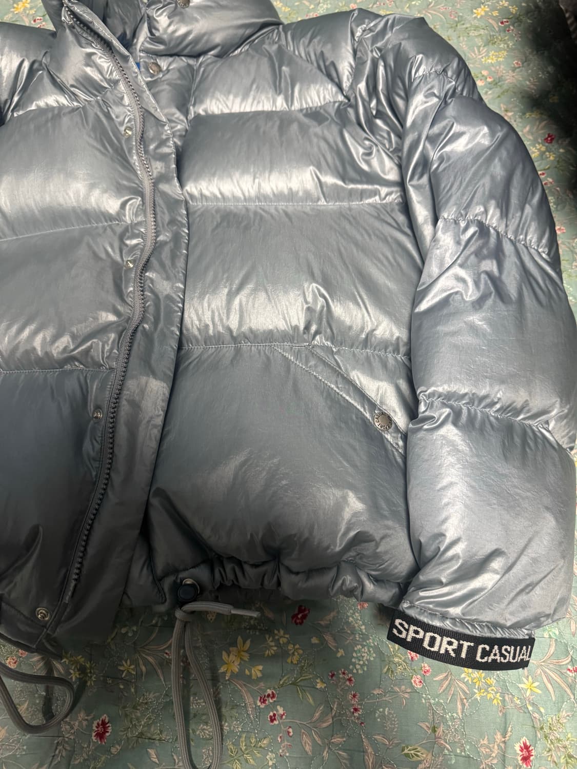 [M]헤리티지플로스 1972 숏패딩 실버 상품이미지3