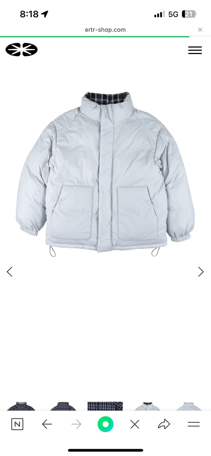 ERTR 리버시블 패딩S 상품이미지1