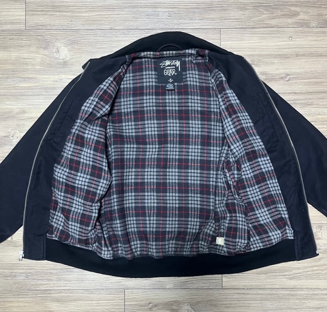 스투시 안감 체크 코튼 봄버 자켓 상품이미지3