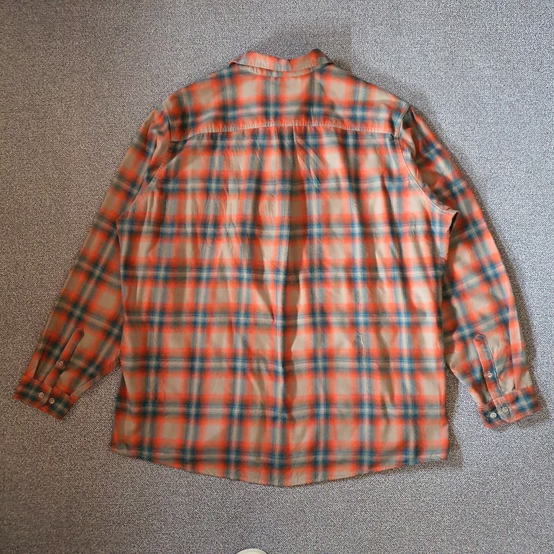 에디바우어 오렌지체크 플란넬 셔츠  no.77 상품이미지6