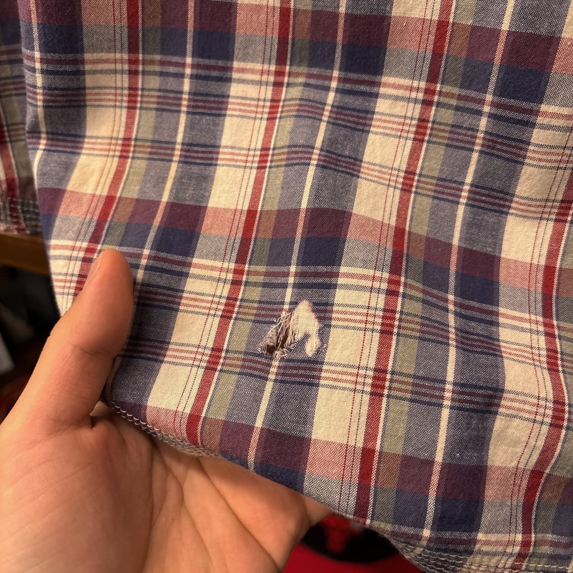 할리데이비슨 멀티 타탄체크 코튼패치 워크셔츠 N1160 상품이미지9