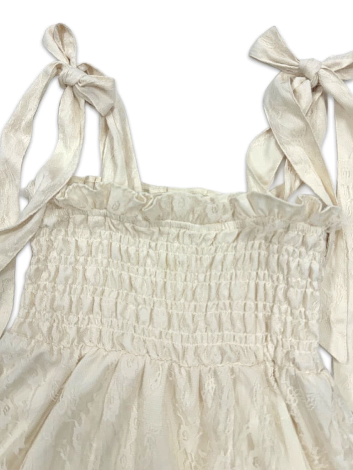 빈티지 아이보리 레이스 2way 원피스 스커트 상품이미지3