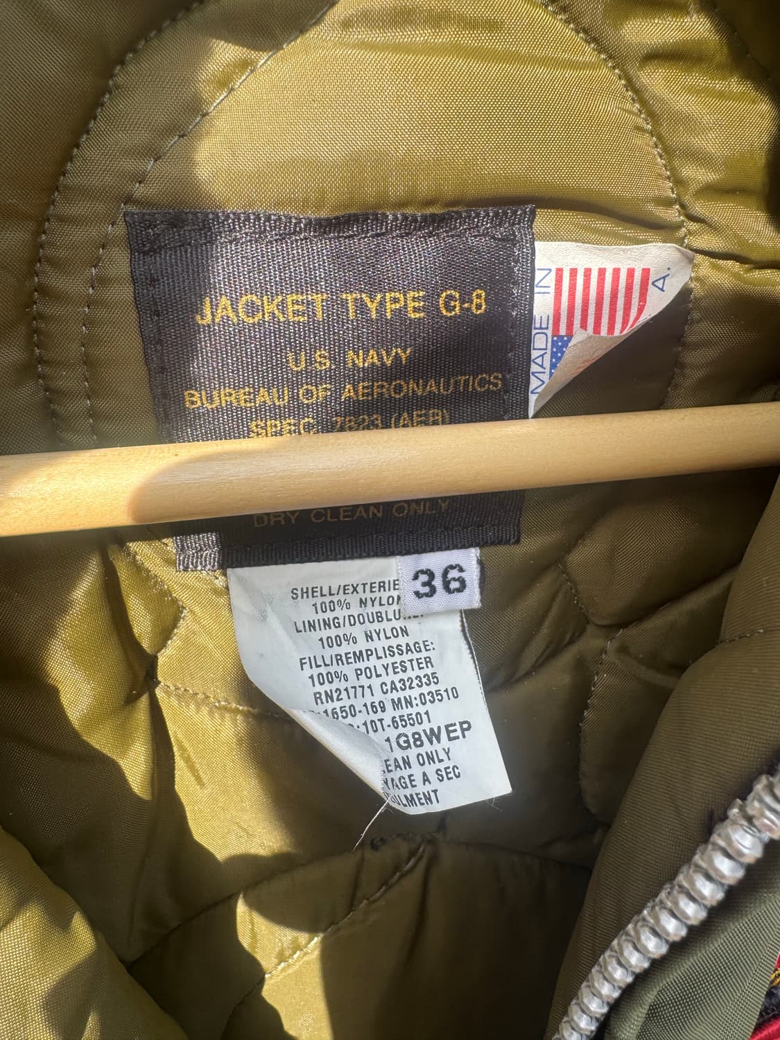 90s spiwak 미해군 usn g-8 wep 항공 점퍼 자켓 풀패치 상품이미지8