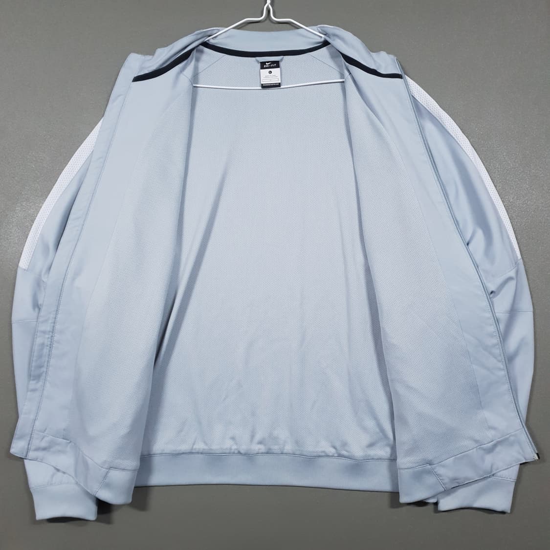 L (100) 나이키 파리생제르망 우븐 트랙탑 져지 집업 자켓 소라색 상품이미지5