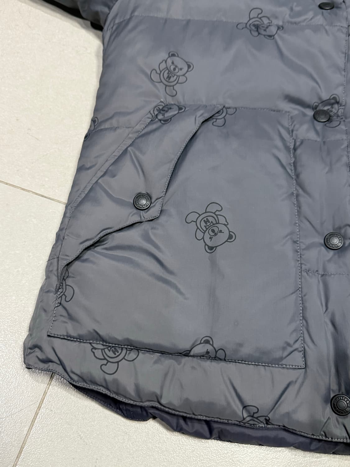 히스테릭 글래머 아카이브 퍽베어 패턴 경량 패딩 자켓 상품이미지6