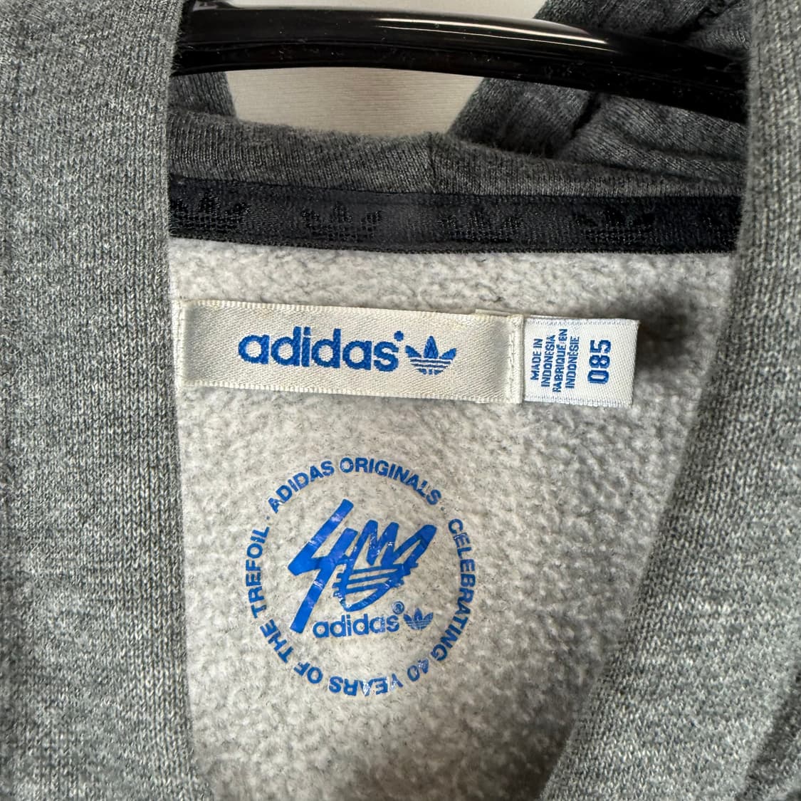 (85) 아디다스 파이어버드 큐빅 후드 집업 차콜 상품이미지3