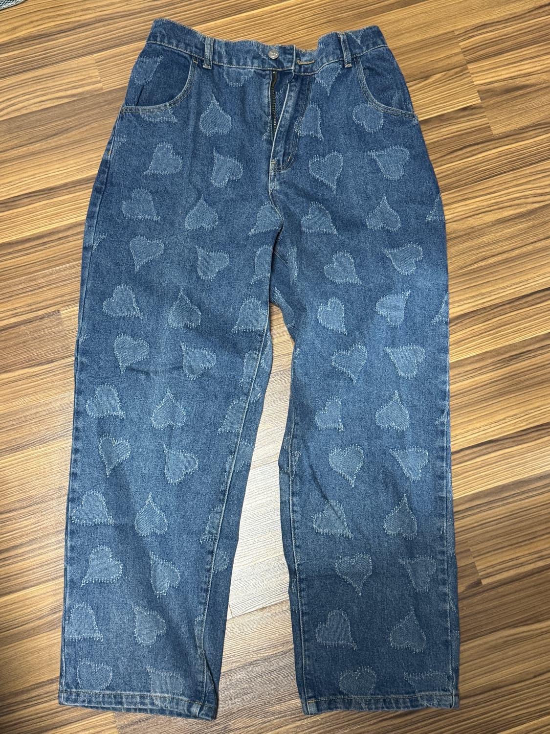 엑스스톤 하트데미지 데님팬츠 M 상품이미지3