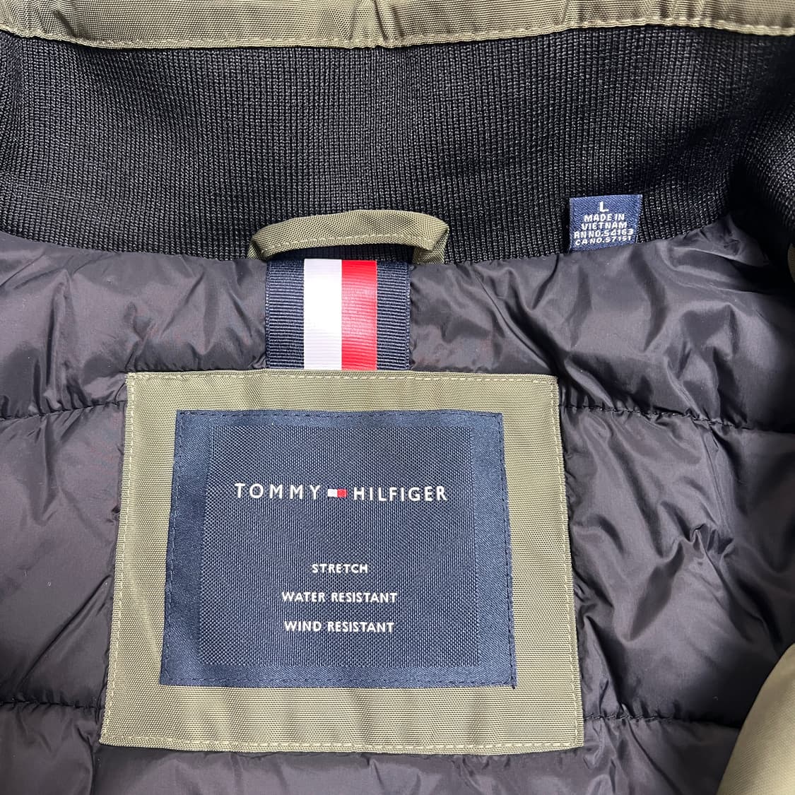 타미힐피거 남성 봄버 패딩자켓 카키 105 상품이미지6