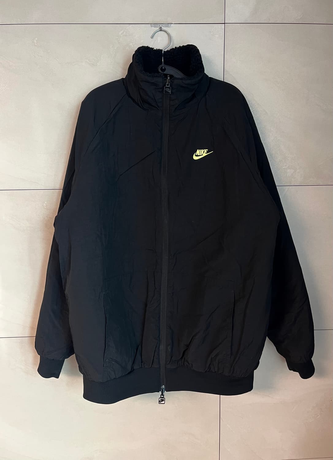나이키 빅 스우시 리버시블 자켓 블랙 볼트 상품이미지7