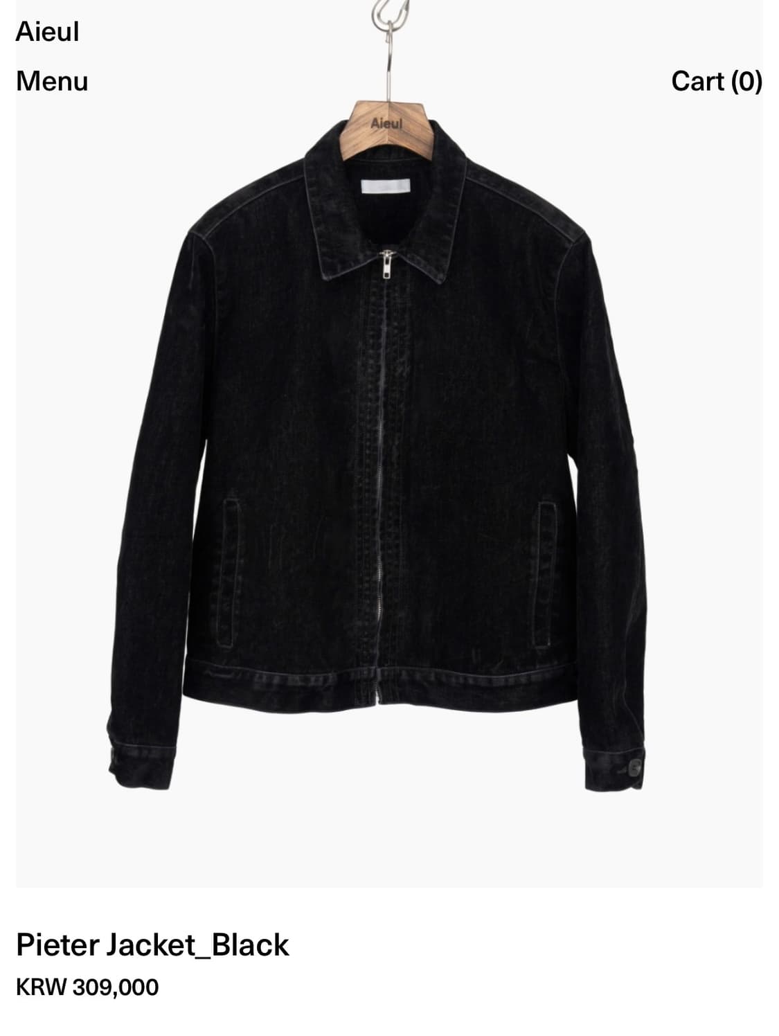 아이엘 Pieter 벨벳 자켓 상품이미지2