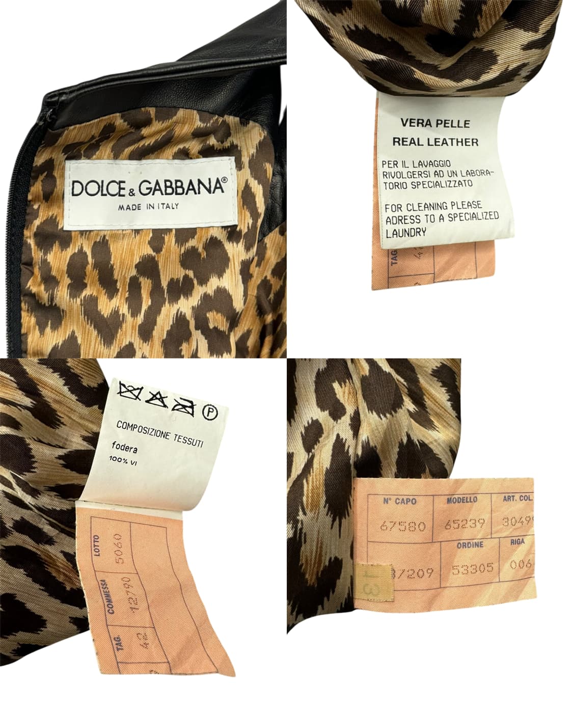 돌체앤가바나 라인 디테일 레더 슬리브리스 드레스 상품이미지10