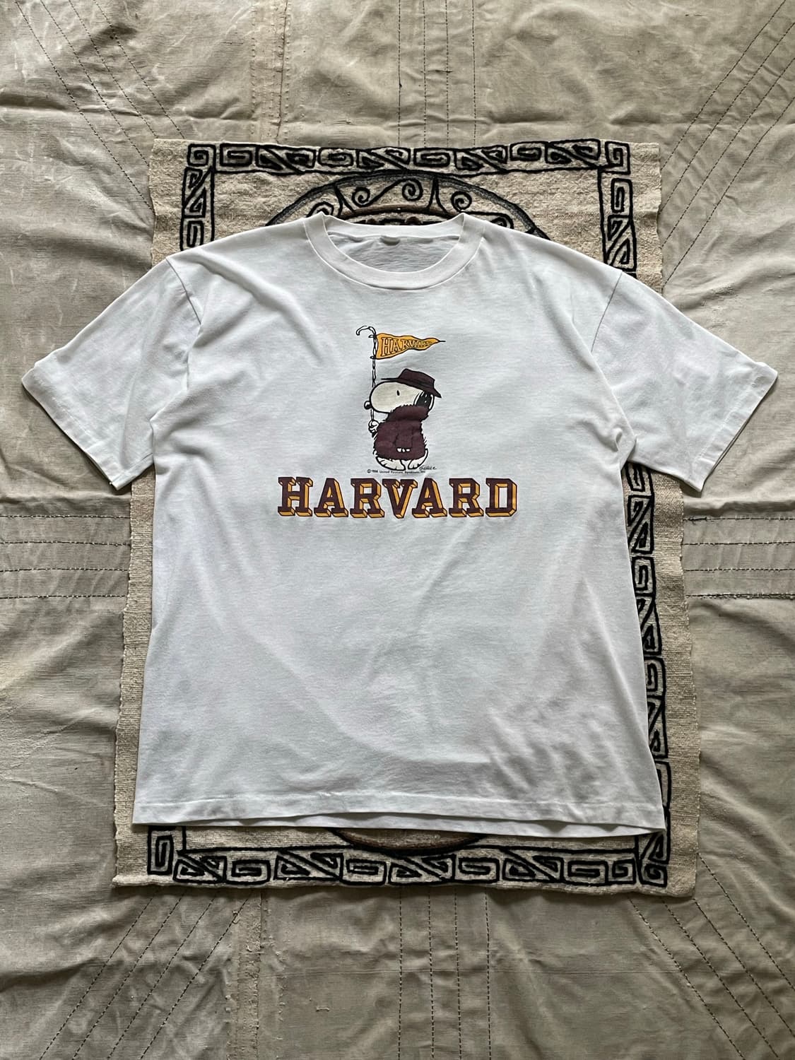 70s Artex 'HARVARD × SNOOPY' T-shirt  상품이미지1