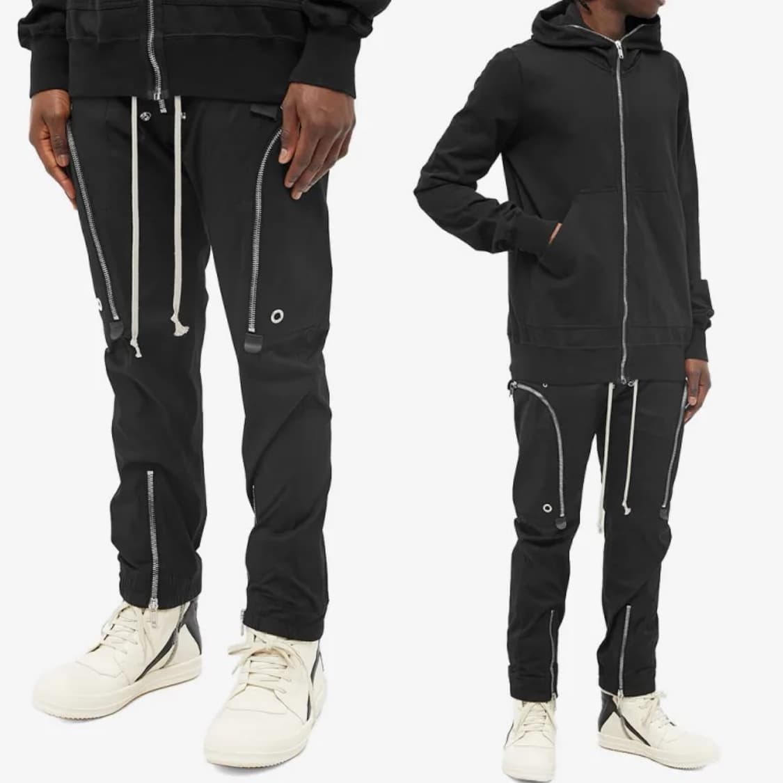 릭오웬스 23SS "EDFU" 바우하우스 카고 팬츠 블랙 상품이미지1