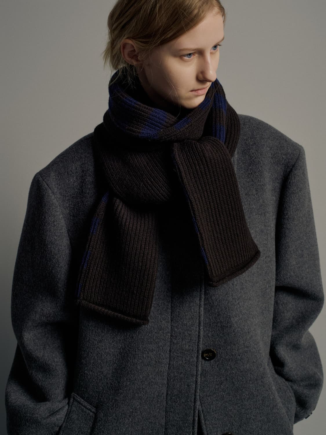 파사드패턴 Merino Wool Stripe Muffler 상품이미지6