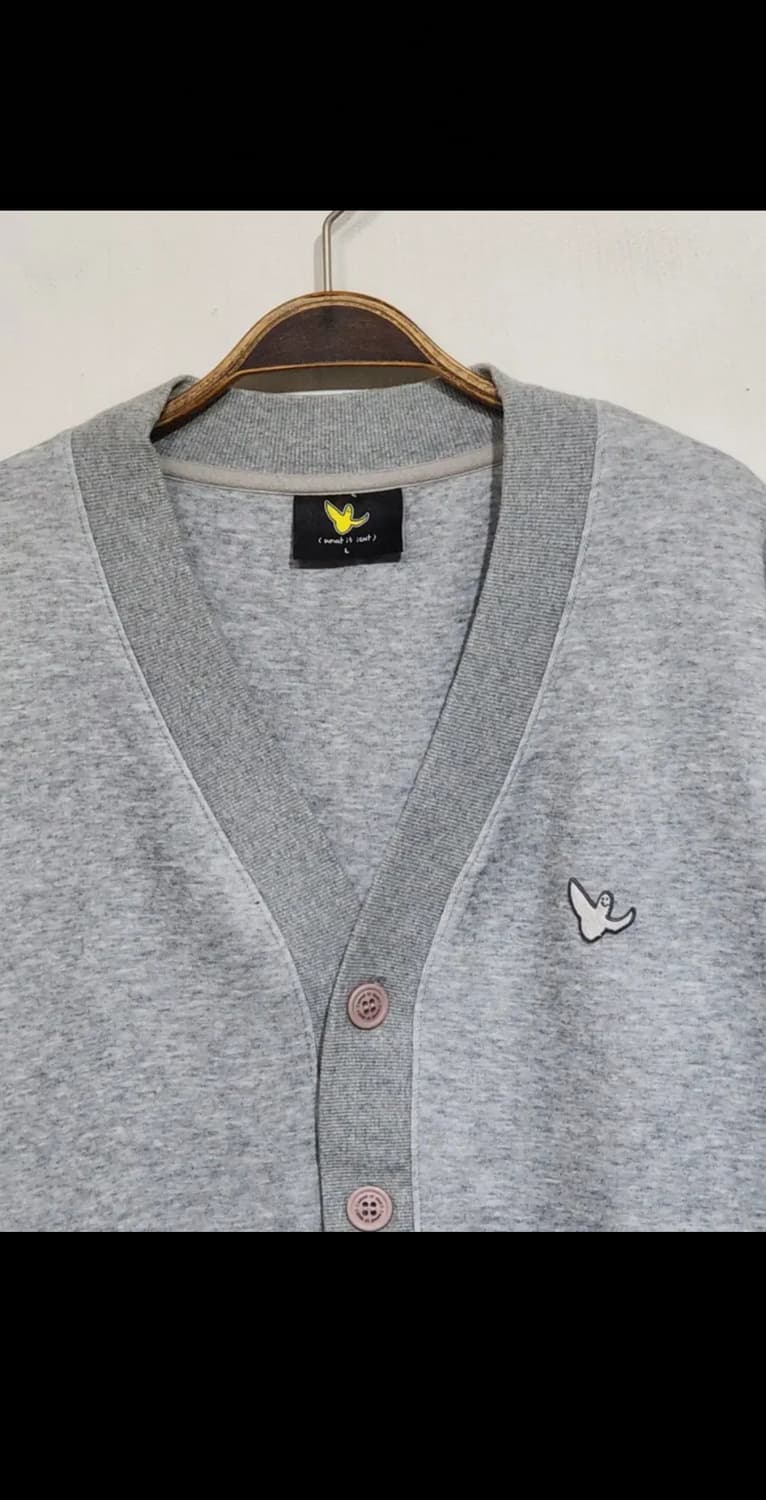 (L) 와릿이즌 가디건 그레이 브이넥 루즈핏 캐주얼  상품이미지2