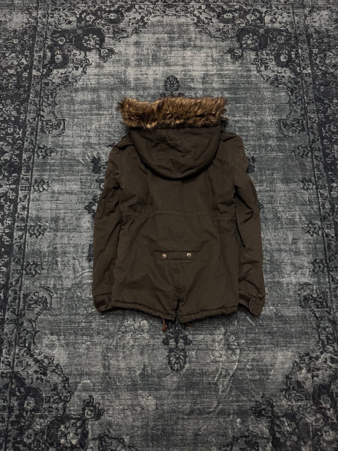 In the attic y2k trimming fur military j 상품이미지6