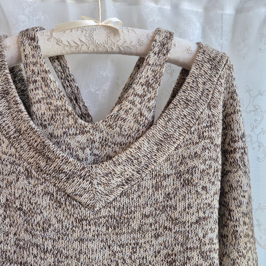 브라운 보카시 니트 세트 상품이미지2