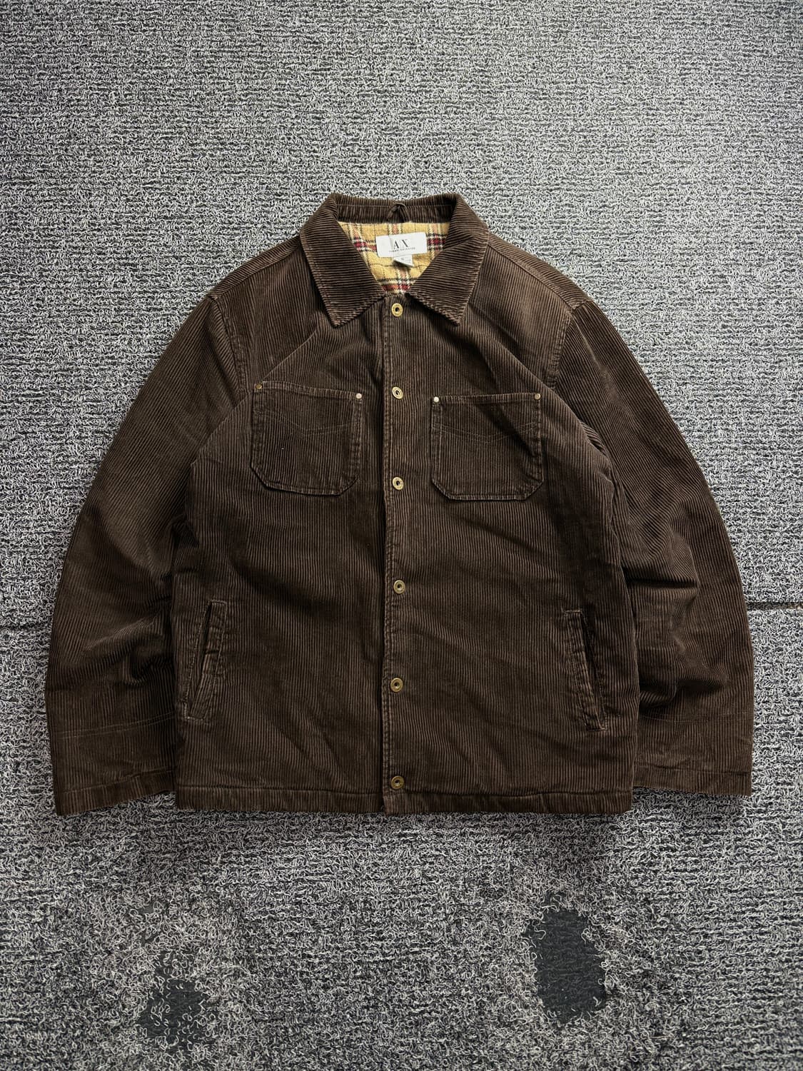 아르마니 익스체인지 브라운 코듀로이 워크 자켓 3109 상품이미지2