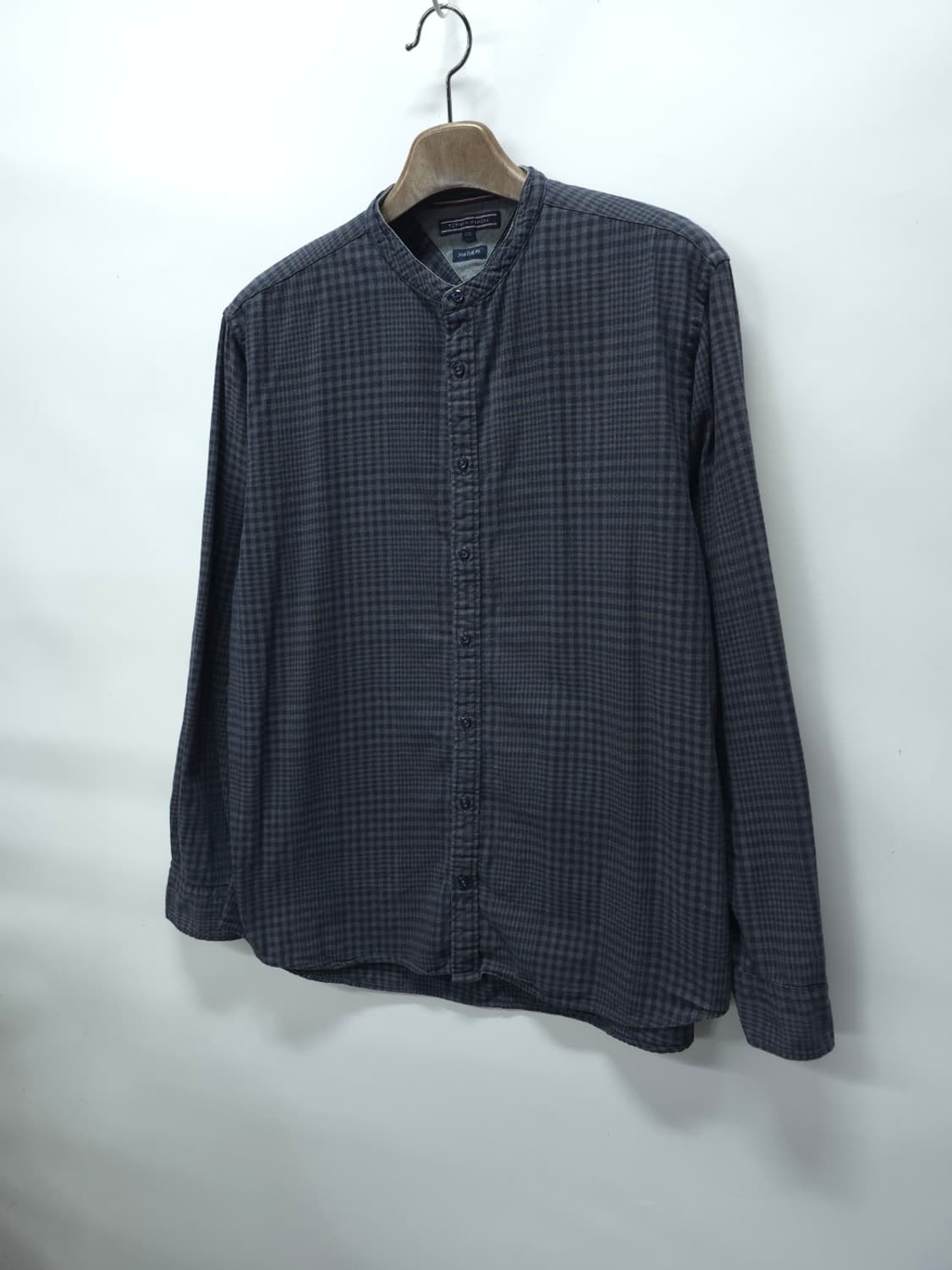 (빅사이즈) 타미힐피거 뉴욕핏 플란넬 헨리넥 체크셔츠 (115) 상품이미지4