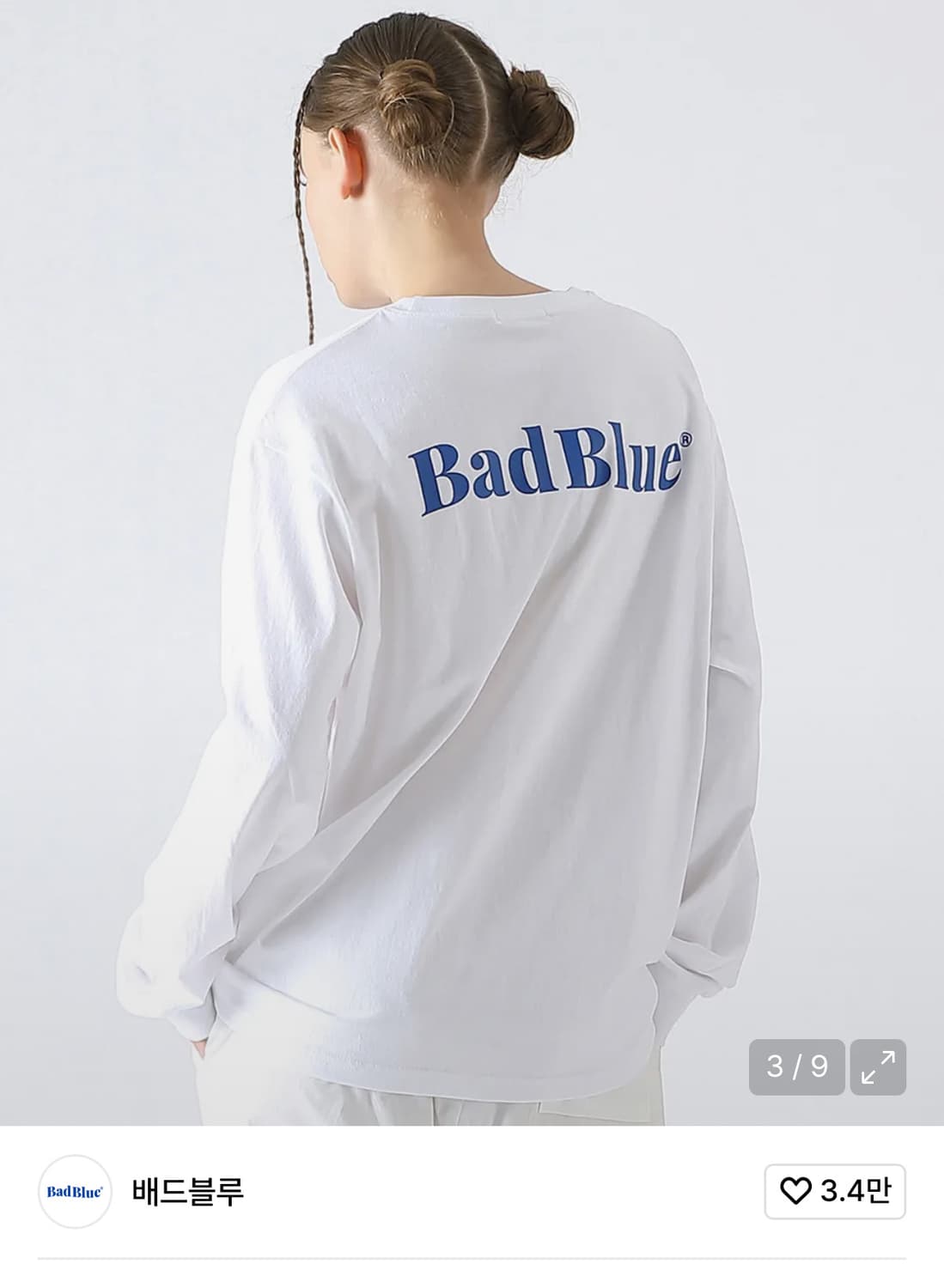 배드블루 롱슬리브 S 상품이미지3
