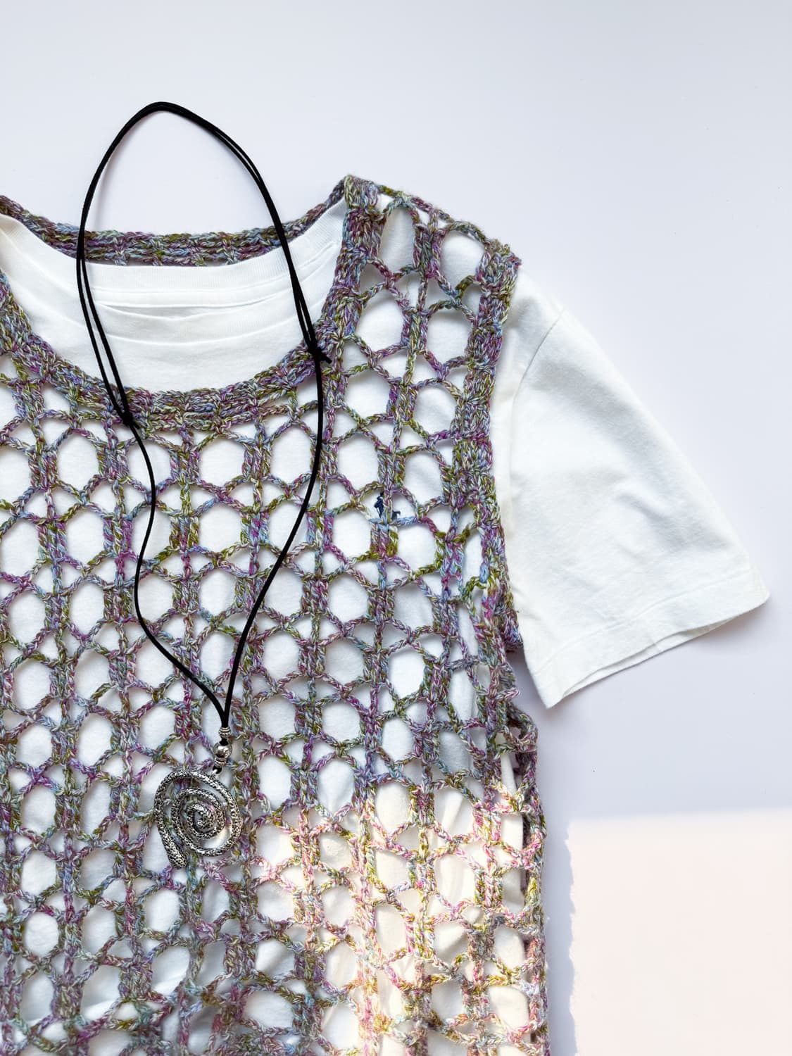 Handmade Bokashi Crochet Vest 0249 상품이미지3