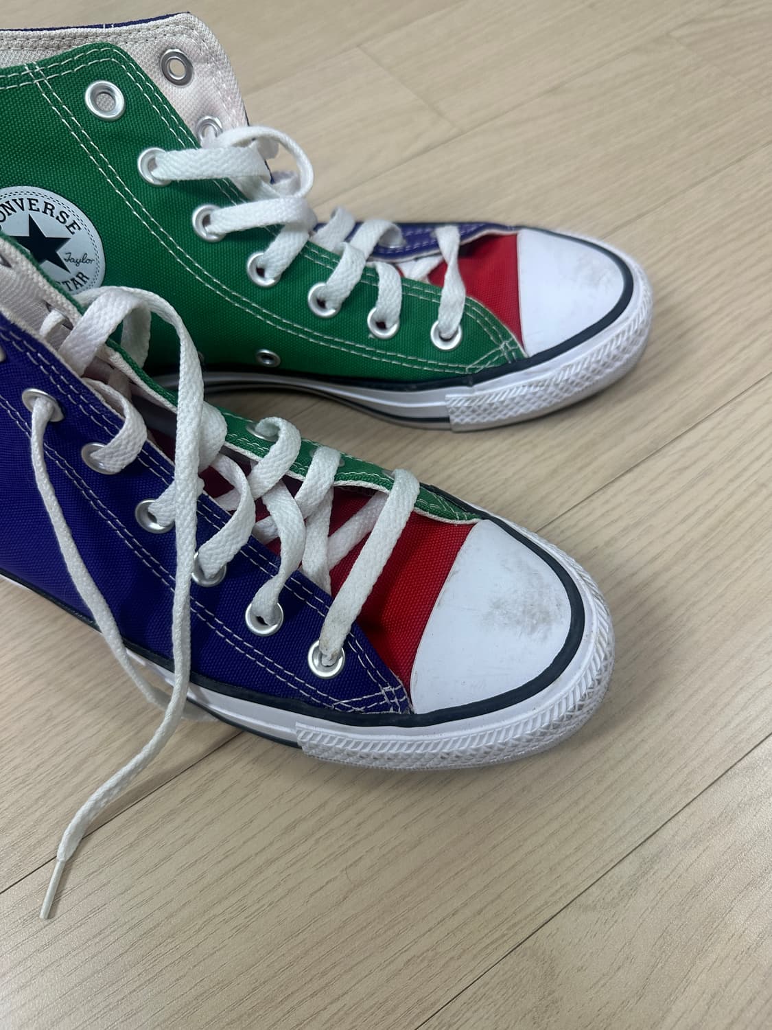 컨버스 올스타 그린레드퍼플 하이 스니커즈 상품이미지4