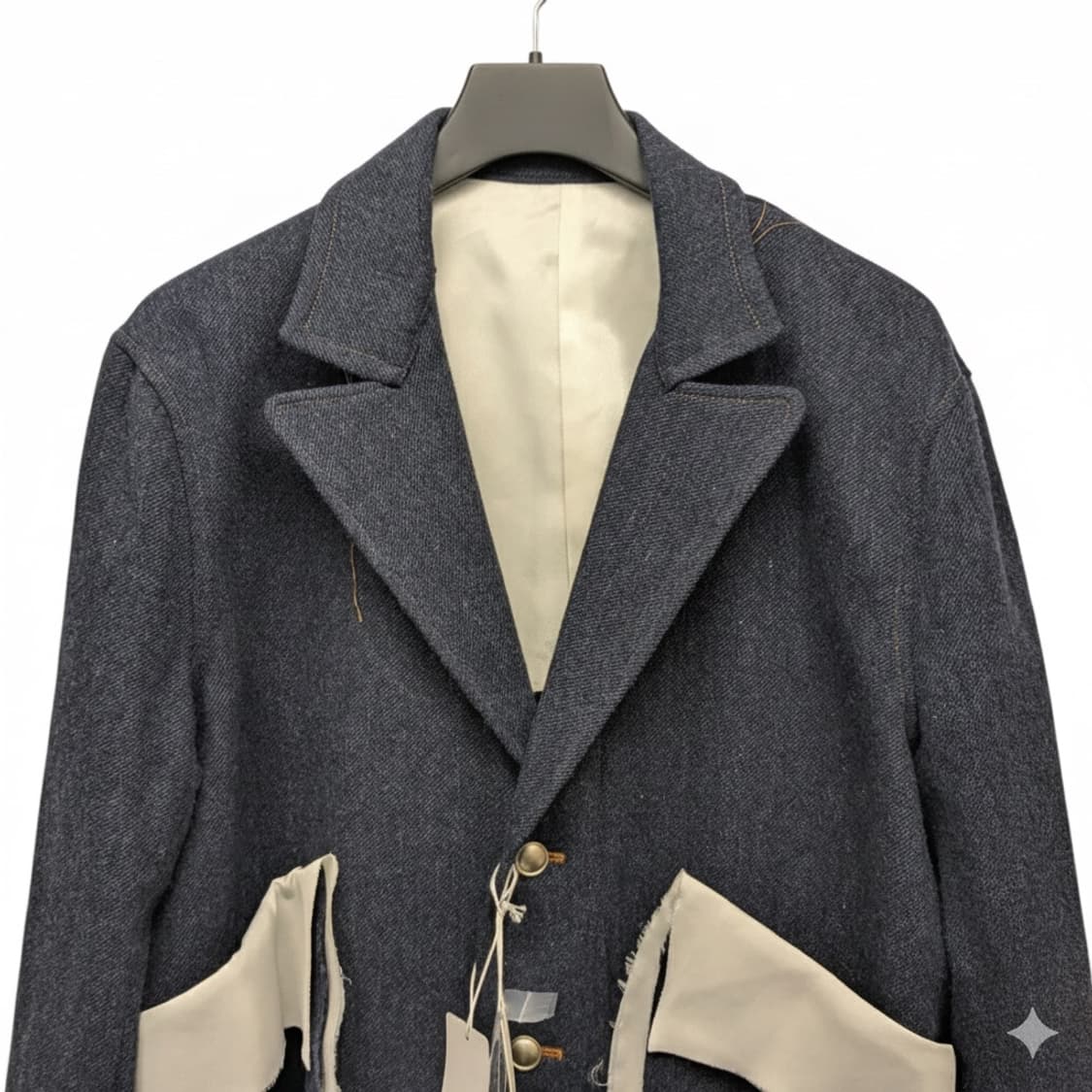 sulvam Wool Denim Long Jacket - SS-J01-4 상품이미지3