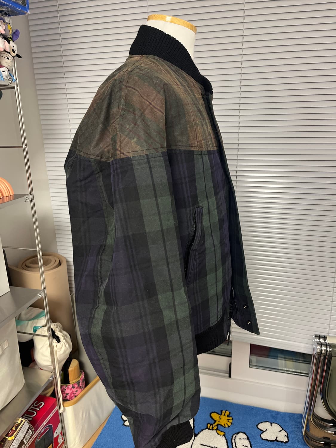 AIE CPS 왁스드 타탄체크 자켓 M 상품이미지8