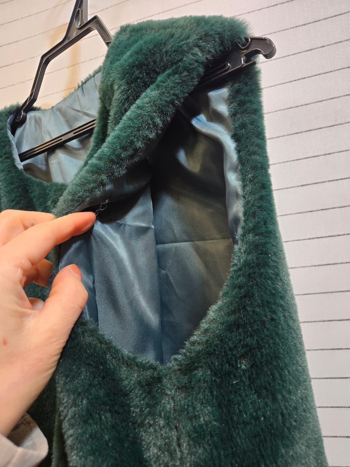 초록색 털 조끼 L 상품이미지3