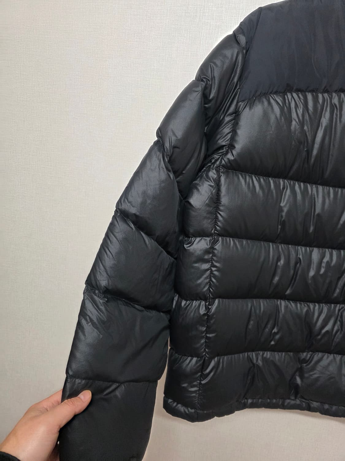 노스페이스 700 눕시 블랙 구스다운 패딩 사이즈 100 하자 마지막사진 상품이미지6