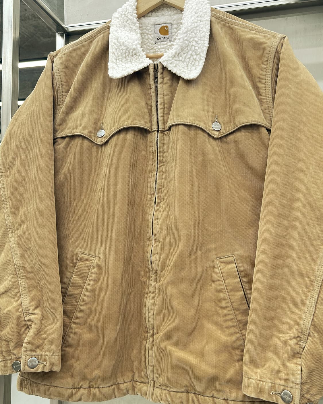 칼하트 Carhartt 00s 코듀로이 트러커 자켓 점퍼 베이지 상품이미지2