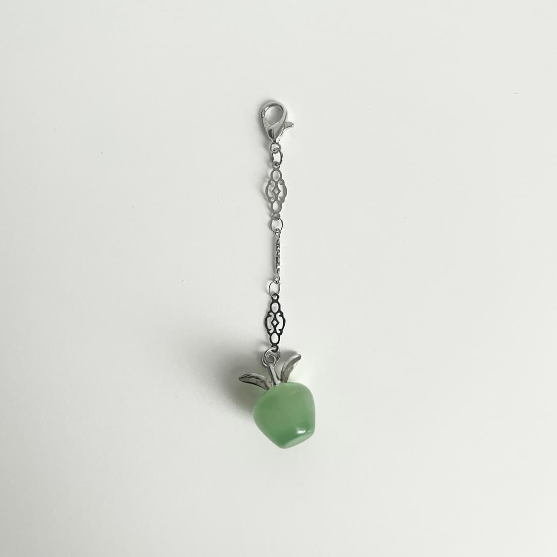 Green Apple Keyring 청사과 원석 미니 키링 백챰 상품이미지2