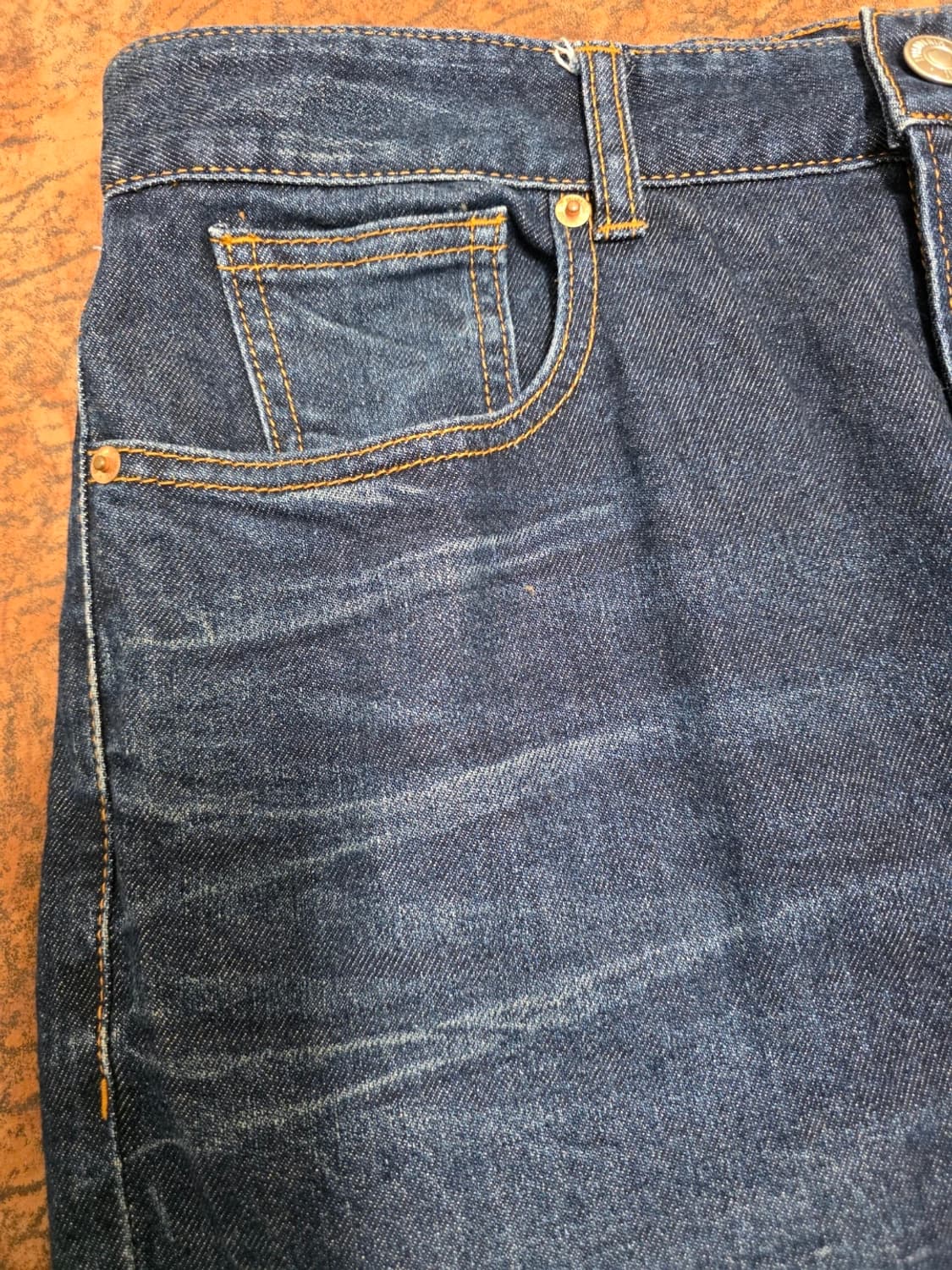 에비수 슬림 스트레이트핏 데님 팬츠 청바지 32 상품이미지6