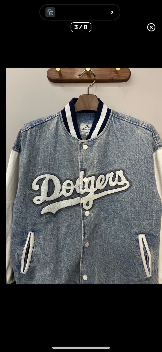 LA 다저스 데님 바시티 자켓 A2836 상품이미지3