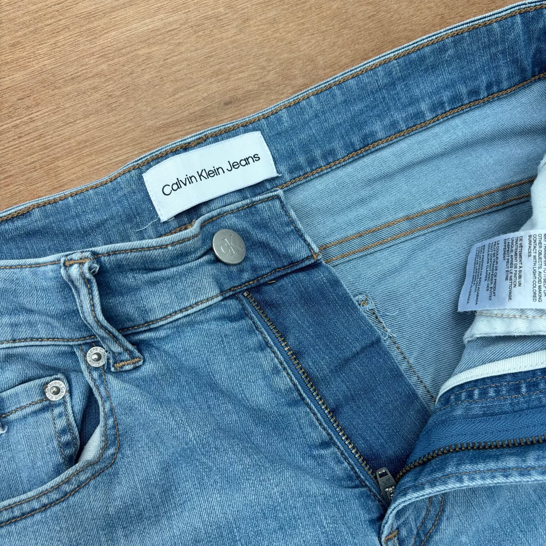 Calvin Klein Light Wash Straight Denim   상품이미지3