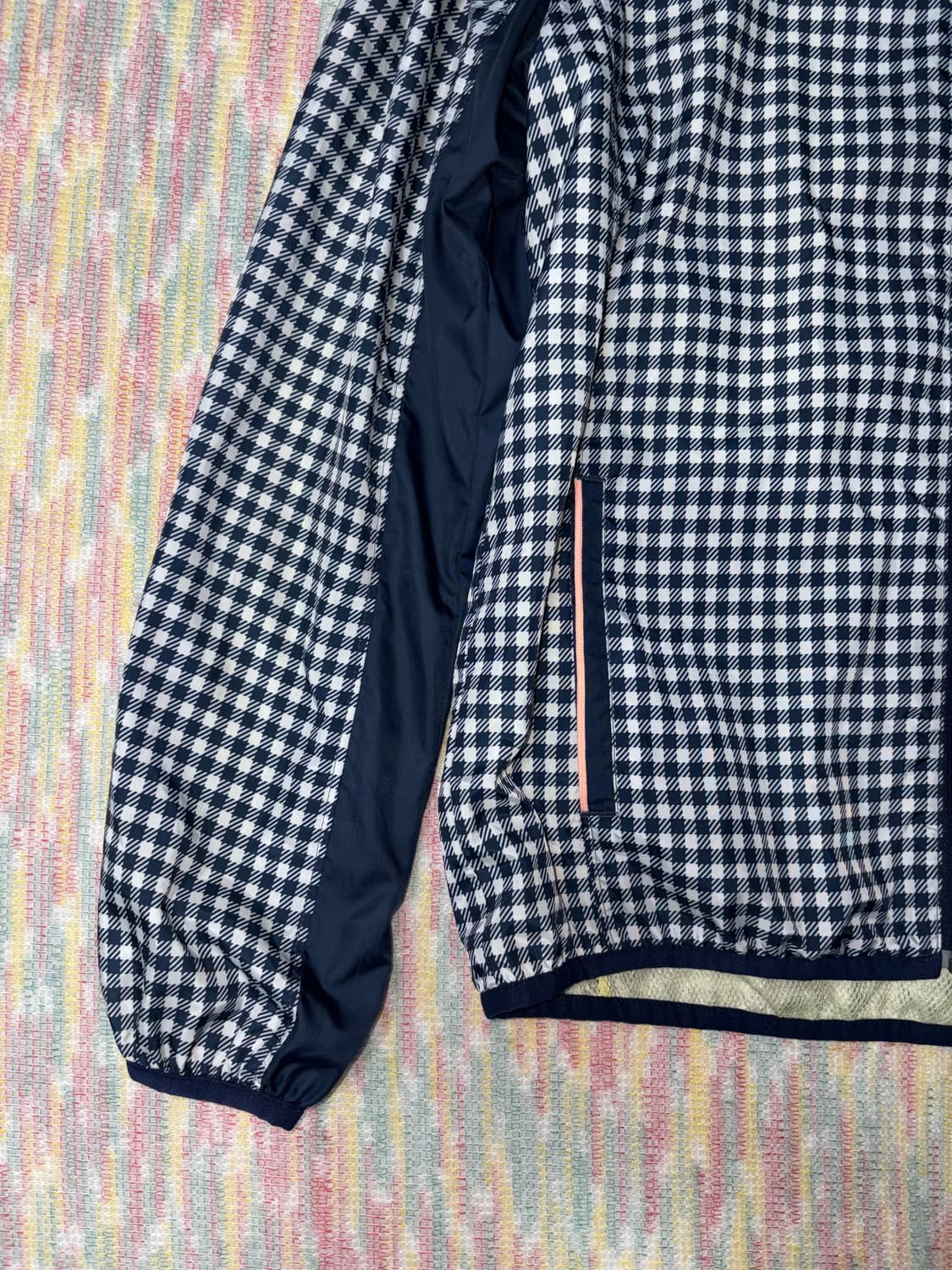 아디다스 네이비 체크 바람막이  상품이미지9