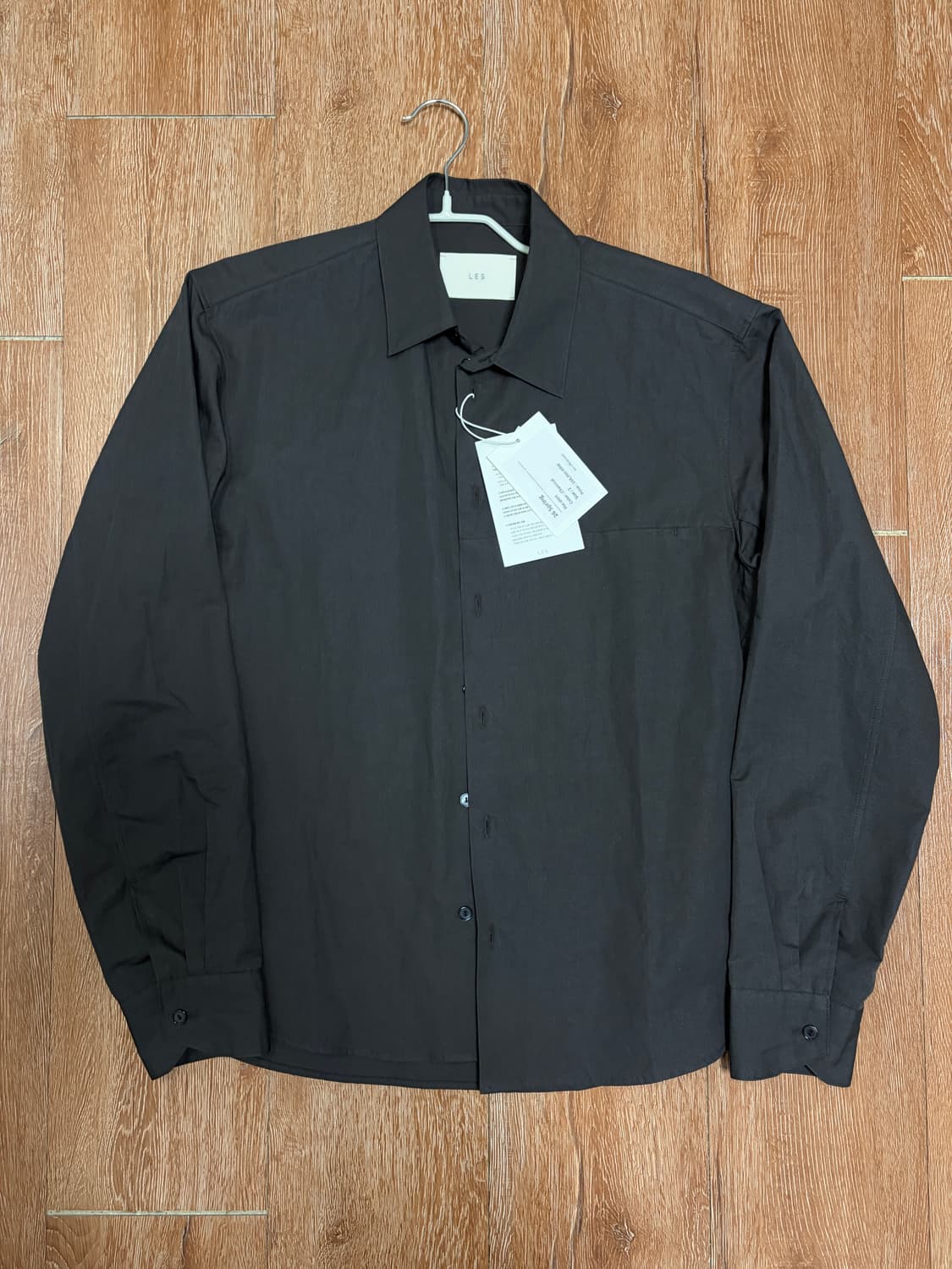 LES pin shirt (charcoal) 2사이즈 상품이미지2