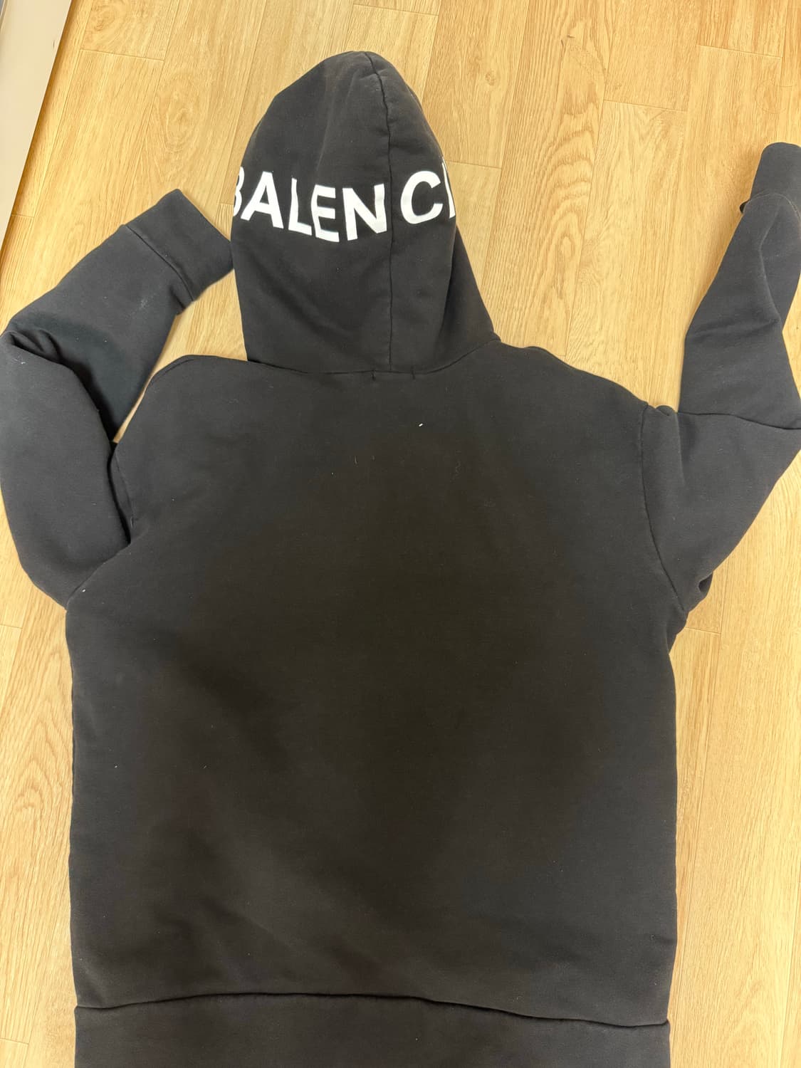 (급처)발렌시아가 모자 백로고 후드티 팔아요! 상품이미지3