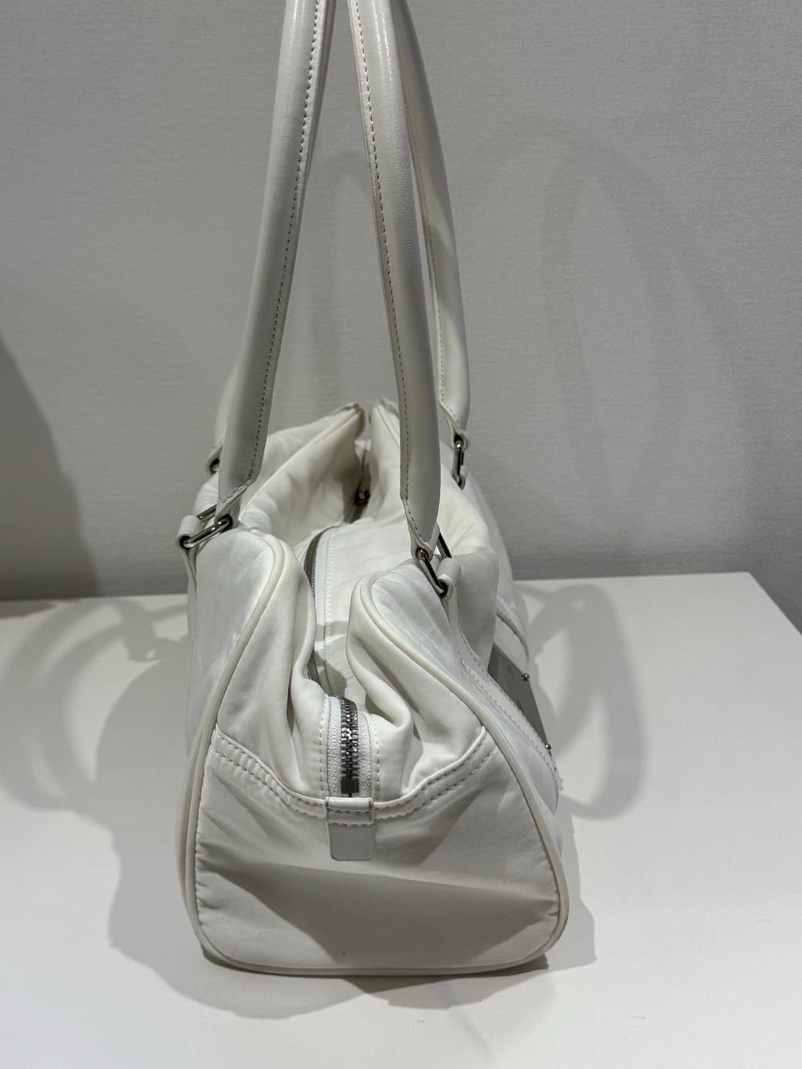 마뗑킴 나일론 보스턴 백 아이보리 Matin Kim Nylon Bosto 상품이미지6