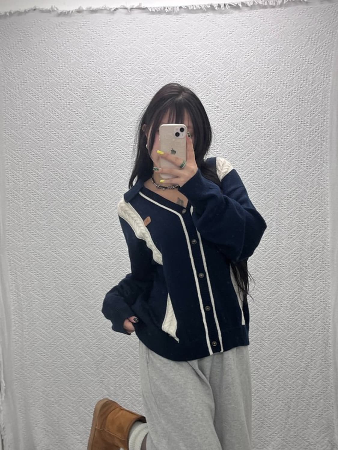 세터 파로 블렌드 캐시미어 울 니트 가디건 105 C06281 상품이미지2