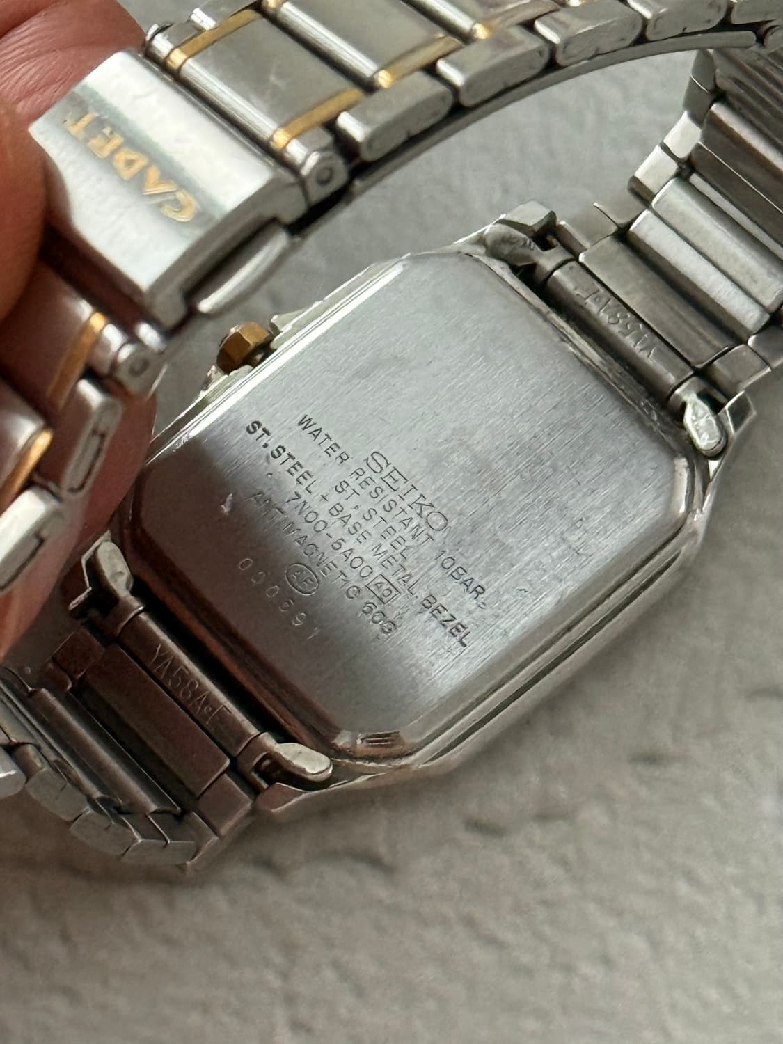 Seiko 세이코 Cadet 스퀘어 콤비 상품이미지5