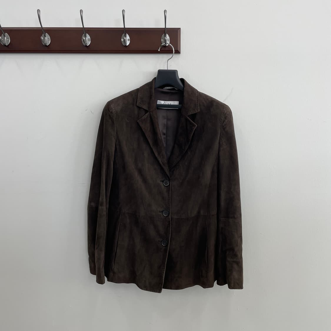 막스마라 브라운 스웨이드 레더 자켓 상품이미지1