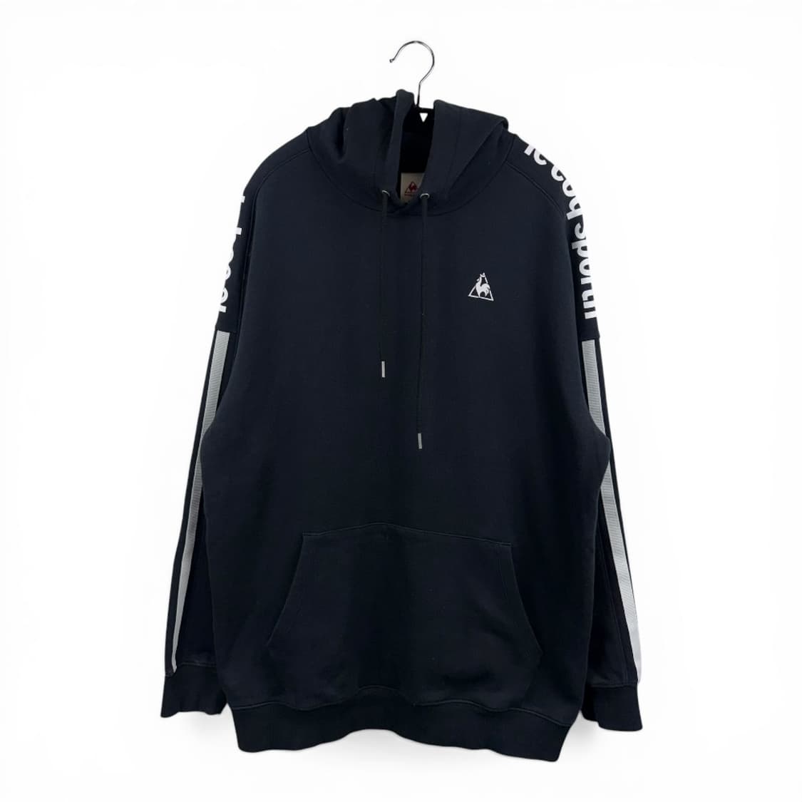 (105) 르꼬끄 로고 후드 티 블랙 상품이미지1