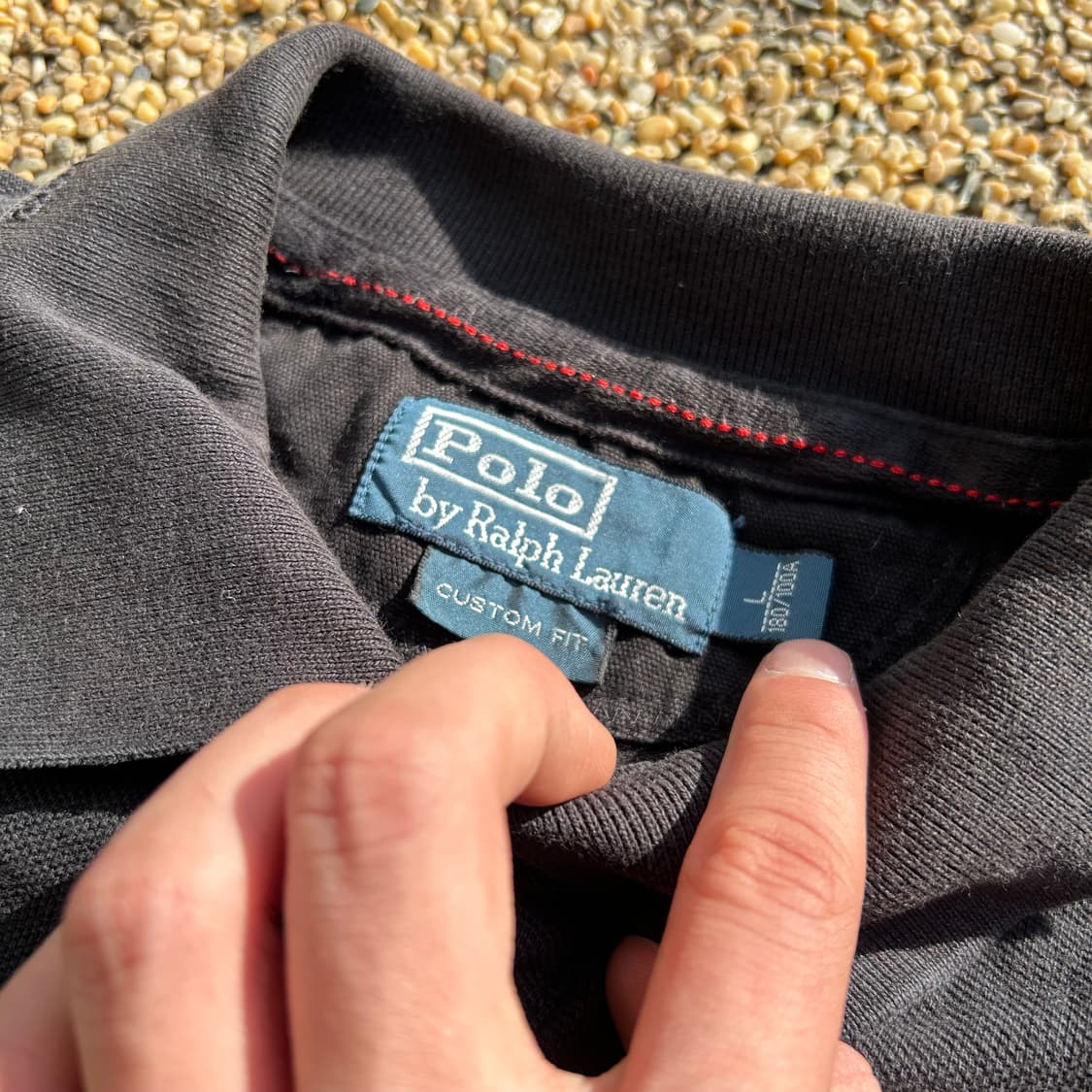 폴로 (POLO RalphLauren)블랙 반팔 카라티 상품이미지4